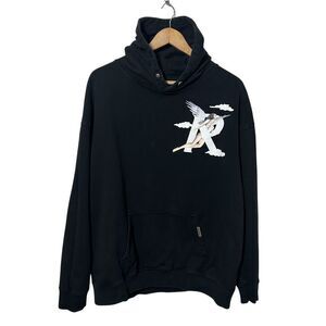 Represent Storms In Heaven Heavyweight Hoodie Big Logo Men Size L Black